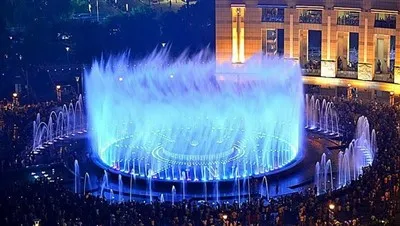 2D digitalna ljuljajuća fontana